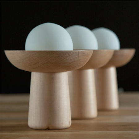 Loto lámpara de mesa madera